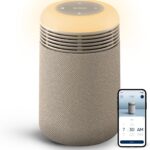 BLUEAIR Purifier for Bedroom – Mini Restful – Sunrise Clock with HEPASilent Filtration and Wake Up Light – Cleans Air and Supports Circadian Rhythm – USB-C and App Connectivity