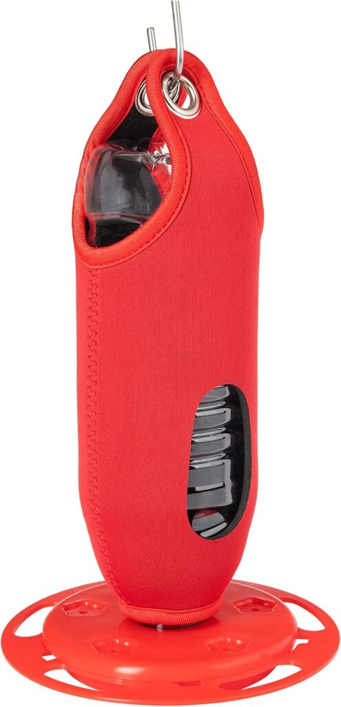 The Hummingbird Bottle Hummingbird Feeders for Outdoors Hanging, Uses Recyclable Bottles (Classic Red – Pack of 1)