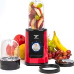 Moss & Stone MiniSmoothie Blender, Compact Personal Blender with Additional Cups Bullet Shape For Frozen Drinks, To-Go Portable Cups with Lids, Juice & Smoothie Maker