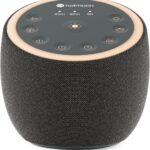 Hotmoon Sound Machine with 40 High-Fidelity Sounds, White Noise Sound Machine with Memory Functions, 8 Color Night Light, USB Power Supply, for Sleep & Noise Reduction Sleep Aid, Plug-in (Iron Black)