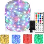 Outdoor String Lights – 80 Ft Rope Lights with 240 Color Changing LEDs, Waterproof & Plug-in for Wedding, Patio, Garden & Christmas Decor