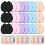 ‌30 Pcs Mini Powder Puffs & mini makeup sponge Set – setting powder puff, Dual-Use (Dry/Wet) for Foundation, Concealer & Eyeshadow – Soft, powder puffs &makeup puff Makeup Sponges with Storage Box