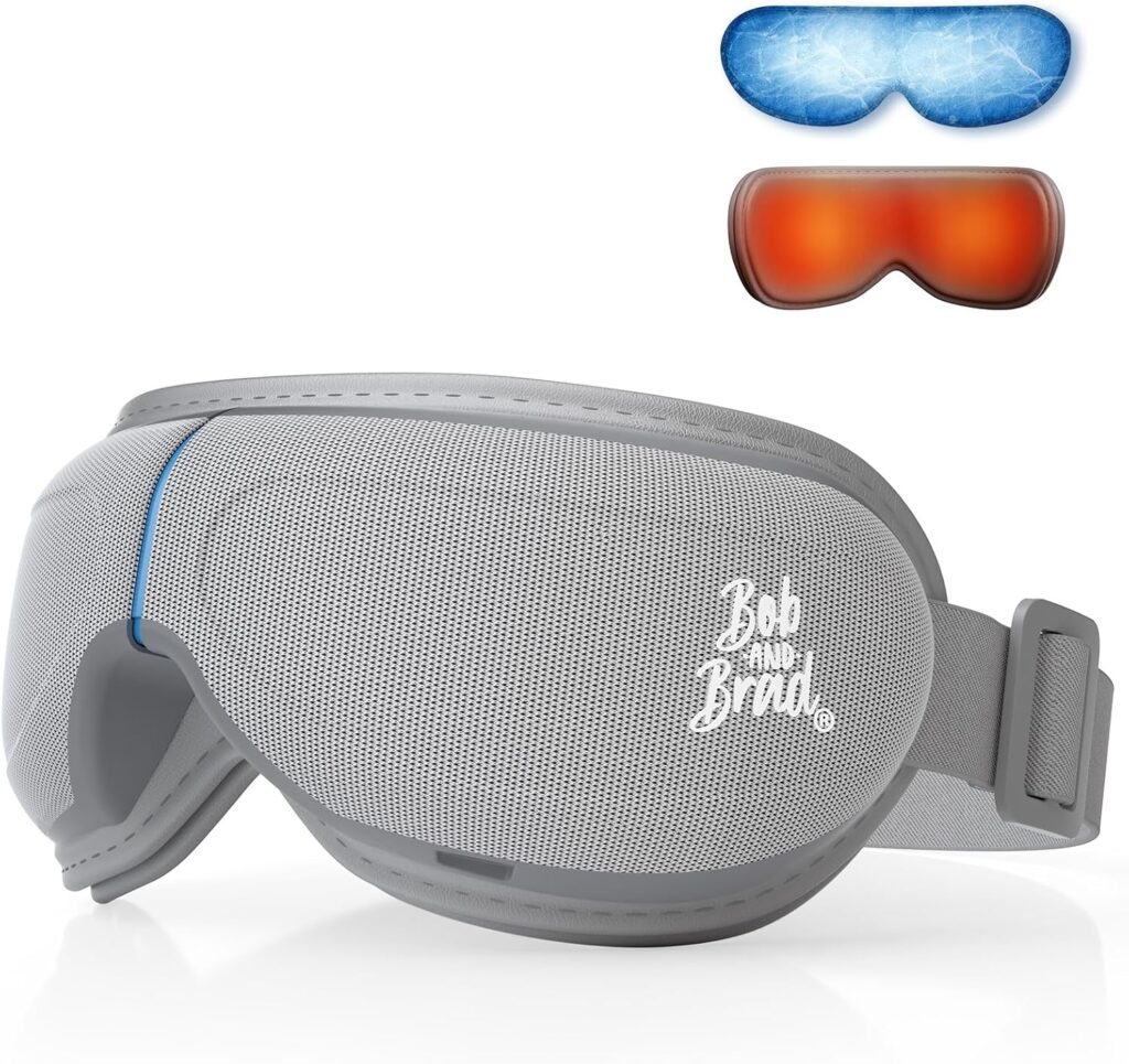 BOB AND BRAD Eye Massager with Heat and Cooling, EyeOasis 3 Eye Mask for Migraines FSA Eligible/HSA Eligible, Heated Face Massager for Eyes Strain Relief Improve Sleep, Birthday Gifts for Women Men
