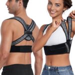 Posture Corrector for Women Men,BI-Straps Back Straightener – Bamboo Fiber Back Brace Posture Corrector – Instant Upper Back Pain Relief