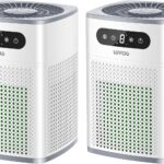 Air Purifiers for Bedroom, HEPA Covers Up to 302 sq.ft Room, 24db Sleep Model, Night Lighting, 3 Timers, with Aromatherapy for Bedroom, Dorm Room, Apartment, Kitchen-HY1800 (2)