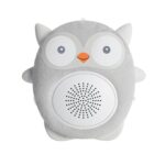 WavHello Portable Baby Sleep Soother – Rechargeable Bluetooth Noise Machine Travel Sound Speaker Great for Cribs, Strollers, Car Seat and More – Ollie The Owl Soundbub, Grey