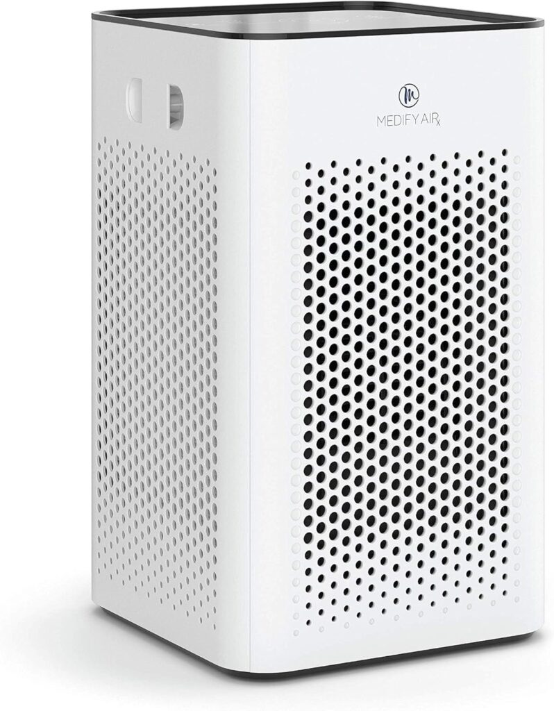 Medify MA-25 Air Purifier with True HEPA H13 Filter | 825 ft² Coverage in 1hr for Allergens, Smoke, Wildfires, Odors, Pollen, Pet Dander | Removal to 0.1 Microns | White, 1-Pack