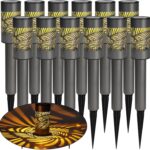 Dazzle Bright Solar Pathway Lights Outdoor, 12 Pack LED Warm White Waterproof Solar Powered Landscape Lights for Walkway Driveway Lawn Patio Yard Garden