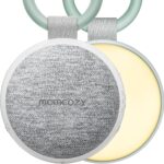 Momcozy Portable Sound Machine with Night Light, White Noise Sound Machine for Baby, 20 Soothing Sounds, Sound Therapy, Long-Lasting Power, Timer, Clips on Stroller, Baby Shower Gifts