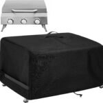 Cover for NXR 3 Burner Portable Gas Grill, Waterproof and Windproof Tabletop Grill Cover for NXR Griddle, UV-Resistant, 600D Outdoor BBQ Grilling Accessories (Cover Only)