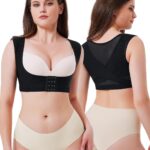 URSEXYLY Upper Back Brace for Women Breathable Posture Corrector Posture Support Back Straightener Pain Relief(Black,L)