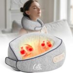 CILI Cordless Neck Massager Pillow with Heat, Shiatsu Neck Massager for Pain Relief Deep Tissue,Heated Massage Pillow for Travel,3 Adjustable Intensity,Gifts for Women Men Mom Dad