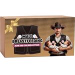 Milker Male Breastfeeding Device, Now Mr. Dad Can Nursing, Baby Bottle Holder Hands Free Feeding, Funny Gag Father’s Day Gift in Baby Shower, Twin Nursing
