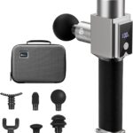 Massage Gun Deep Tissue Massager, Professional Percussion Massage Gun for Muscle Pain Relief, Powerful Quiet Handheld Electric Massager for Neck Shoulder Back, Up to 3200RPM, PMP30