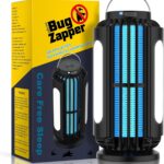 Bug Zapper Outdoor, Solar Bug Zapper with 3 Solar Panels, IP65 Zapper Indoor for Home, 3600mAh Mosquito Killer for Backyard