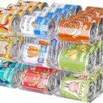 Can Organizer for Pantry, 3 Sets 3 Tiers Can Storage Organizer Pantry,Soda Can Organizer for Fridge 36 Cans Rack Automatic Rolling Stackable Canned Food Organizer,Clear