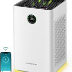 Jafända Air Purifiers for Home Large Room, Smart WiFi and Alexa Control, True HEPA 13 Filter Air Cleaner with Activated Carbon, 1190 Ft², Remove Dust Pollen Smoke Odors, Quiet Sleep Mode 23dB