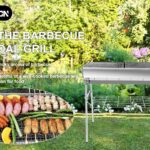 Portable Charcoal Grill: Foldable Charcoal Grill – Outdoor Stainless steel Barbecue Grill, Camping, picnics(larger)