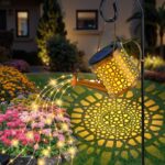 Solar Watering Can Lights Waterproof, Solar Lights Outdoor Decorative Garden Decor Metal Hanging Lights for Outside Patio Pathway Yard, Christmas Birthday Gardening Gifts