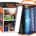 Bug Zapper for Indoor Outdoor, Solar-Powered Mosquito Trap, Cordless Rechargeable 4200V Mosquito Killer with 4000mAh Battery, Built-in Reading Lamp, Ideal for Home, Patio, Camping, and Backyard