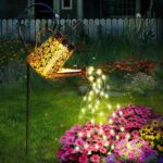 Solar Garden Watering Can Lights with Cascading Lights,Solar Fairy Yard Lights Outdoor,Lanterns Decorative Outdoor for Garden Decor,Fairy Gardening Gifts for Mom Birthday,Fall Decor for Patio Yard