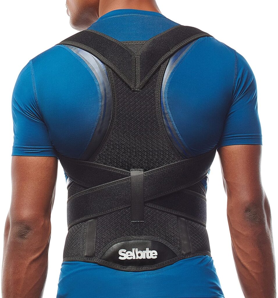 Back Brace Posture Corrector for Men and Women – Adjustable Posture Brace for Upper and Lower Back Pain Relief – Muscle Memory Support Straightener (Medium)