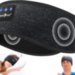 MUSICOZY Sleep Headphones Bluetooth 5.4 Headband, Wireless Earphones Music Sleep Earbuds Sleeping Eye Mask with HD Stereo Speakers for Workout Running Travel Yoga, Ideal Gifts for Women Men