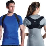 Gaiam Restore Posture Corrector for Women & Men – Back Straightener Adjustable Straps Compact Brace Support for Clavicle, Neck, Shoulder, Invisible Pain Relief