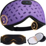 Sleep Mask Headphones with Bluetooth 5.4, LC-dolida Wireless Music Eye Mask for Sleeping Headphones Detachable 3D Eye Cups Cooling Breathable Bluetooth Eye Mask for Side Sleepers