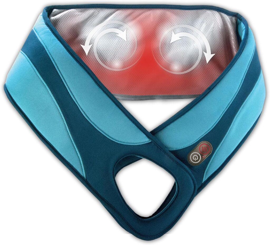 Wahl Corded Light Rotational Kneading Body Massage Wrap with Targeted Massage Nodes and Heat for Shoulder, Back, Leg, and Calf Pain Relief – FSA Eligible – Model 4270