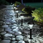 GIGALUMI 10 Pack Solar Lights Outdoor Waterproof,New Upgraded Solar Lights for Outside, Pathway Light for Patio,Lawn,Yard, Garden and Landscape