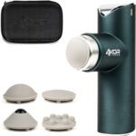4KOR Fitness Mini Percussion Massage Gun, Rechargeable Handheld Stimulation, Deep Tissue Vibration Massager, Ultra Quiet