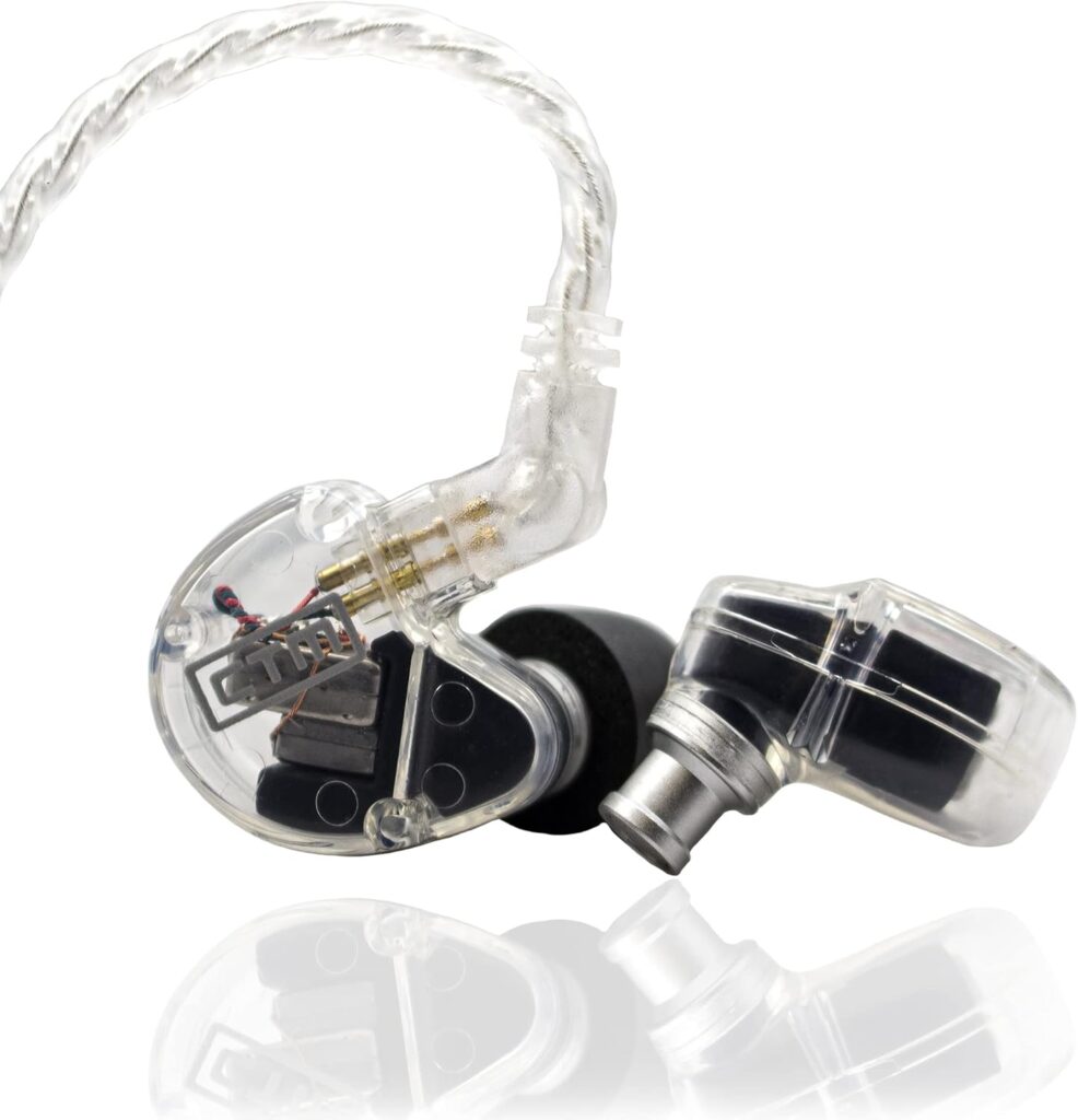 CTM CE220 – Pro Isolating Dual Driver Wired Earphones by Clear Tune Monitors (Clear)
